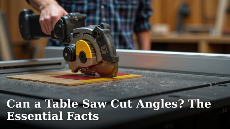 Can a Table Saw Cut Angles? The Essential Facts