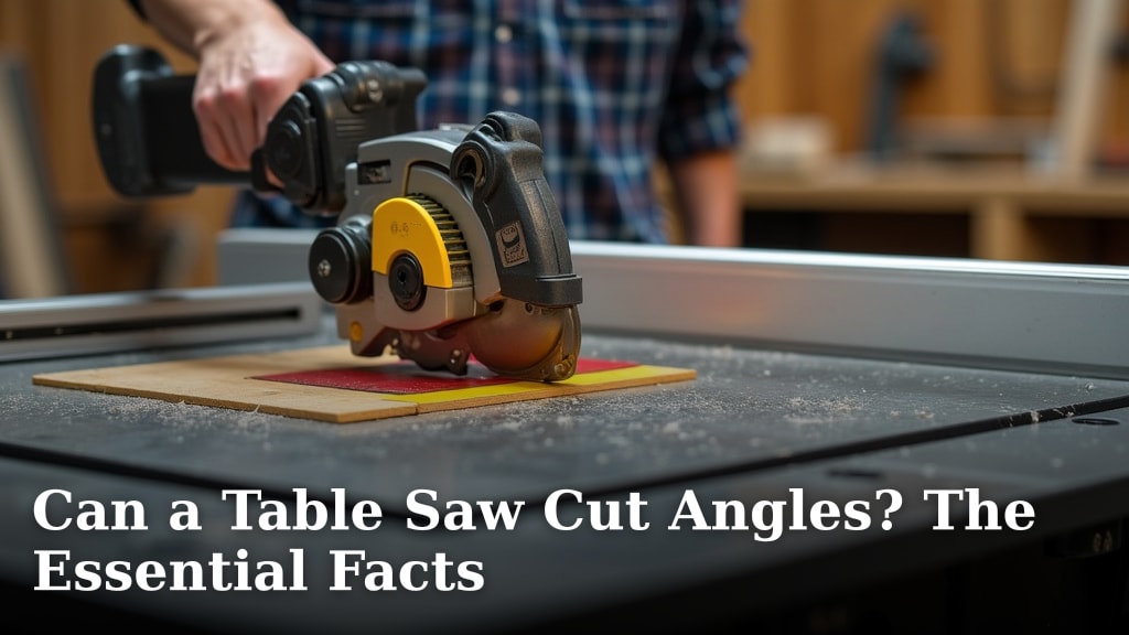 Can a Table Saw Cut Angles? The Essential Facts