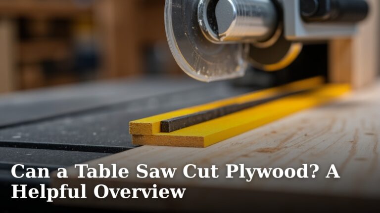 Can a Table Saw Cut Plywood? A Helpful Overview