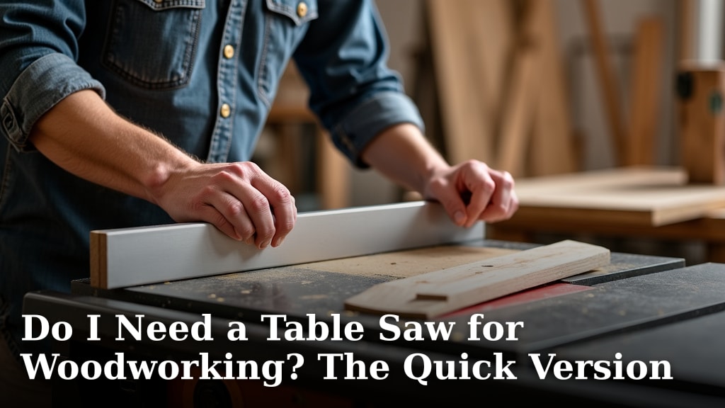 Do I Need a Table Saw for Woodworking? The Quick Version