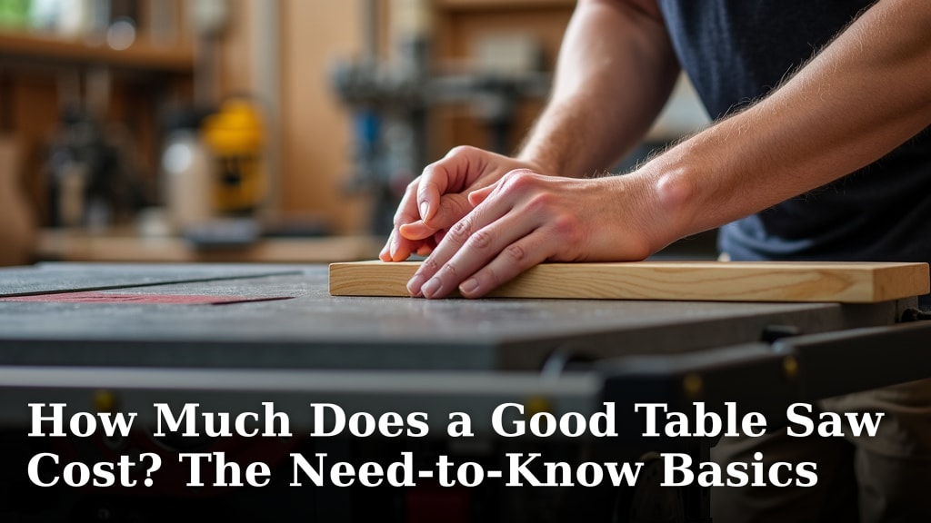 How Much Does a Good Table Saw Cost? The Need-to-Know Basics