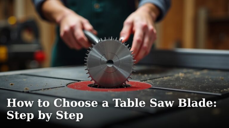 How to Choose a Table Saw Blade: Step by Step