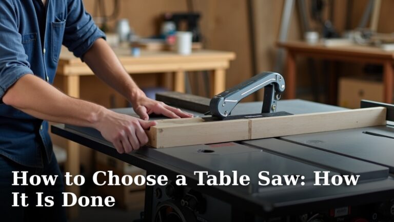 How to Choose a Table Saw: How It Is Done