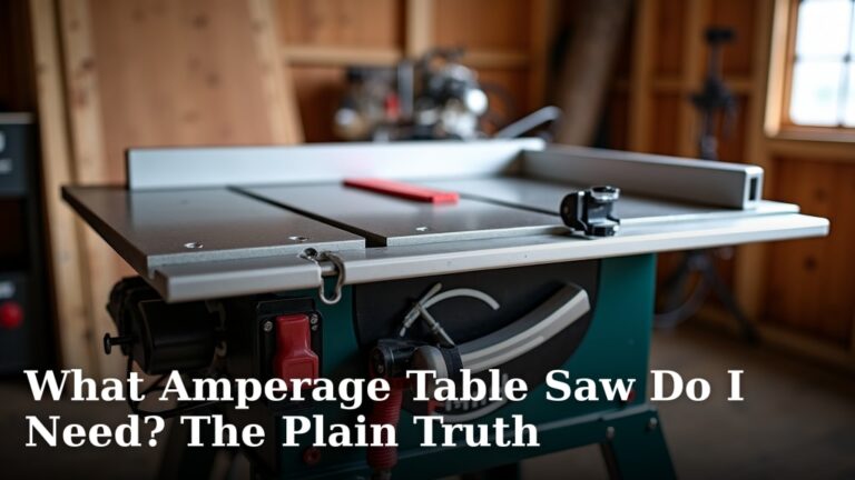 What Amperage Table Saw Do I Need? The Plain Truth