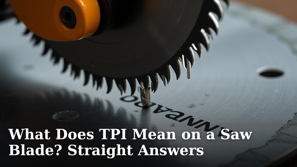 What Does TPI Mean on a Saw Blade? Straight Answers