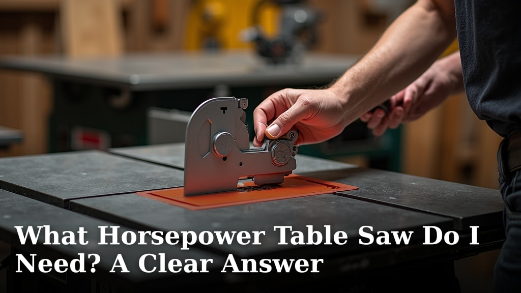 What Horsepower Table Saw Do I Need? A Clear Answer