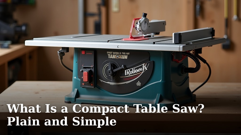 What Is a Compact Table Saw? Plain and Simple