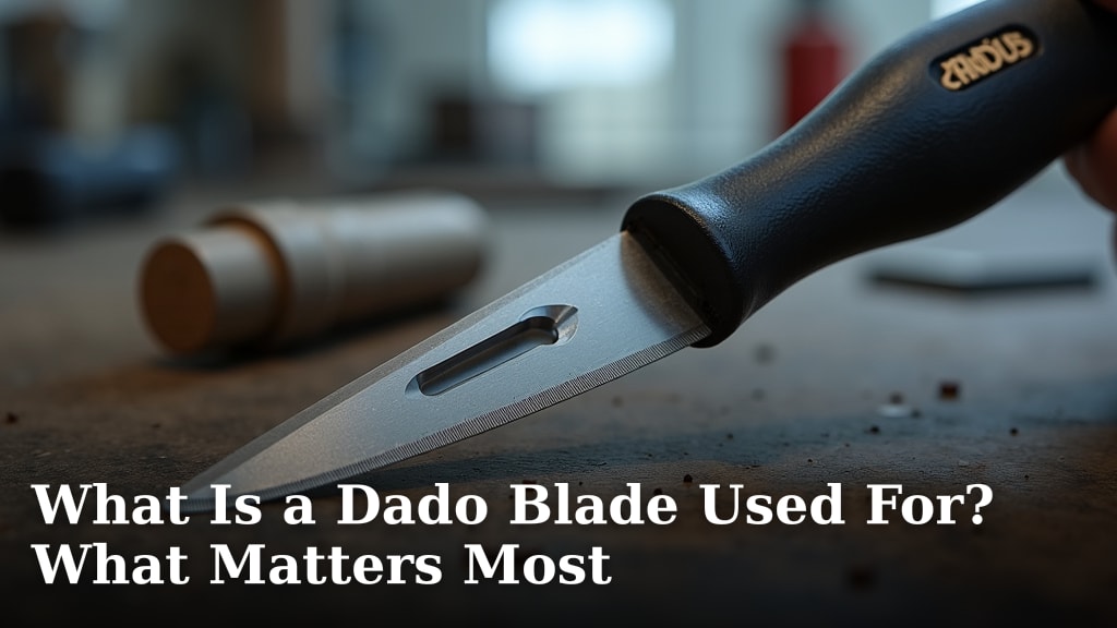 What Is a Dado Blade Used For? What Matters Most