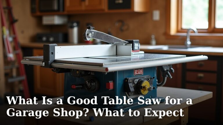 What Is a Good Table Saw for a Garage Shop? What to Expect