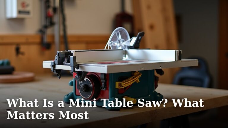What Is a Mini Table Saw? What Matters Most