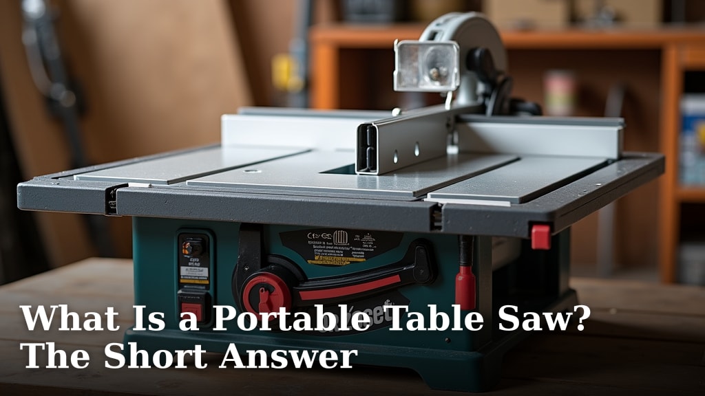 What Is a Portable Table Saw? The Short Answer