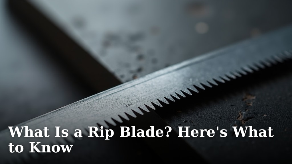 What Is a Rip Blade? Here's What to Know