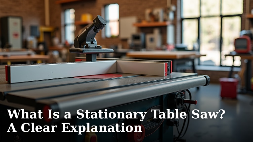 What Is a Stationary Table Saw? A Clear Explanation
