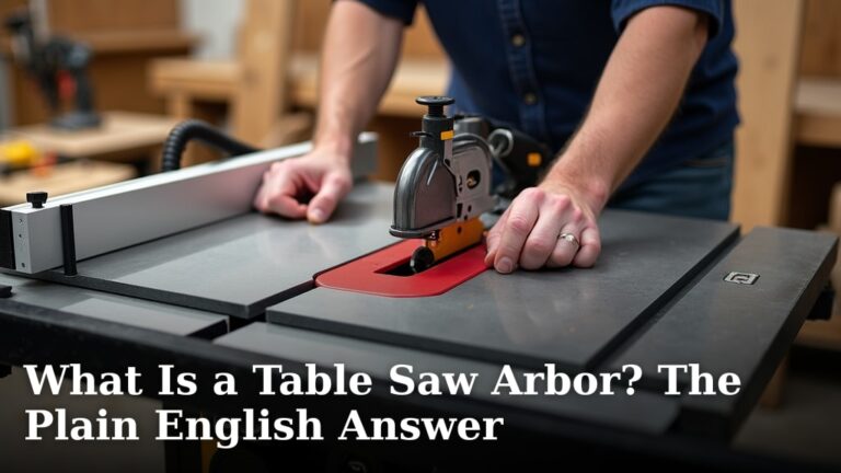 What Is a Table Saw Arbor? The Plain English Answer