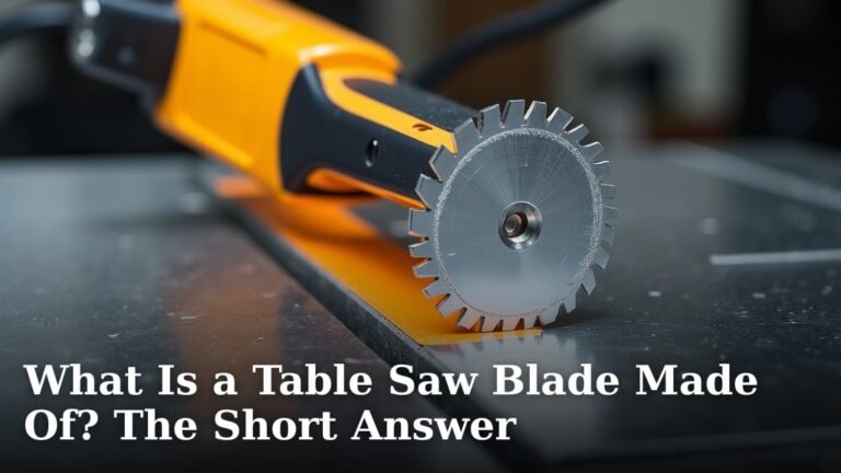 What Is a Table Saw Blade Made Of? The Short Answer