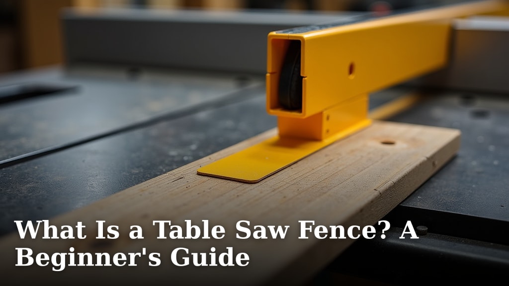 What Is a Table Saw Fence? A Beginner's Guide