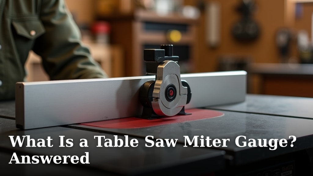 What Is a Table Saw Miter Gauge? Answered