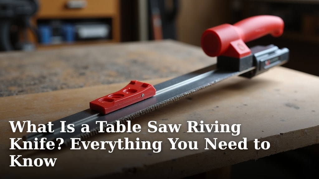 What Is a Table Saw Riving Knife? Everything You Need to Know