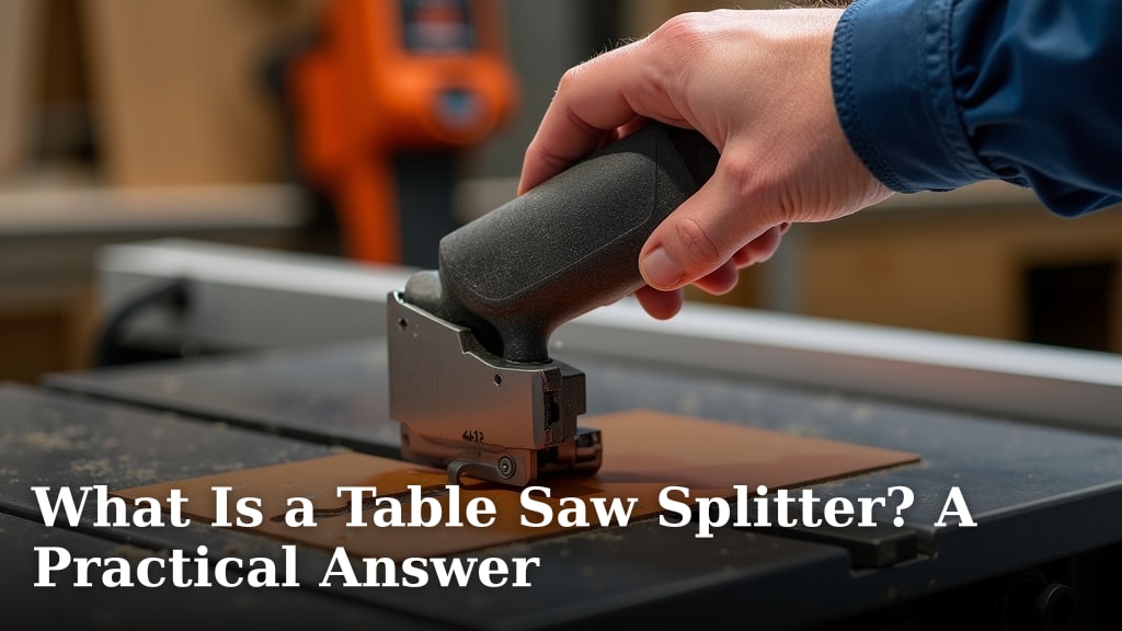 What Is a Table Saw Splitter? A Practical Answer