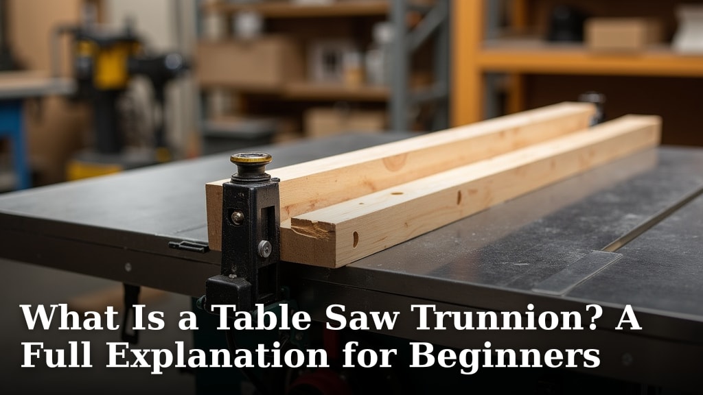 What Is a Table Saw Trunnion? A Full Explanation for Beginners