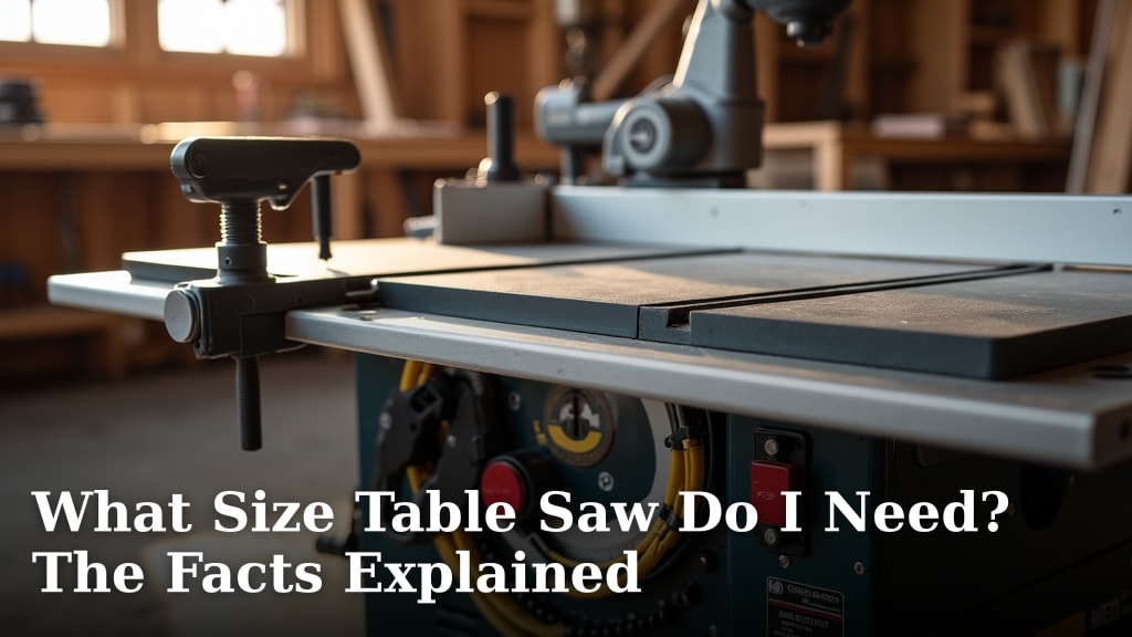 What Size Table Saw Do I Need? The Facts Explained