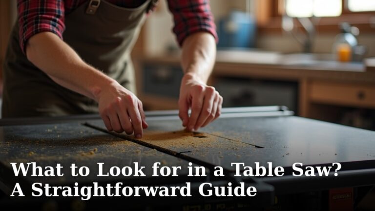 What to Look for in a Table Saw? A Straightforward Guide